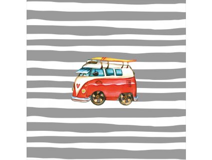 Dětský panel - Plážové autíčko 50x50