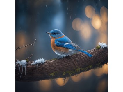 Dětský panel - Ptáček 50x50