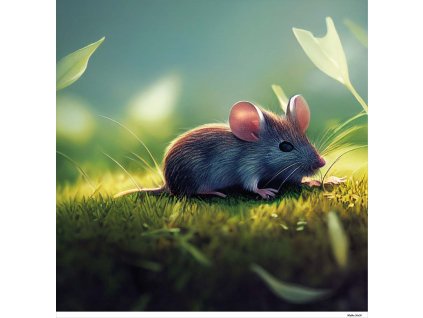 Dětský panel - Myška 50x50