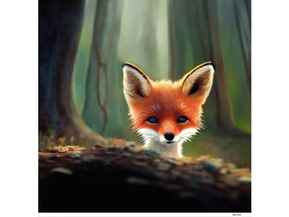 Dětský panel - Lišák 50x50