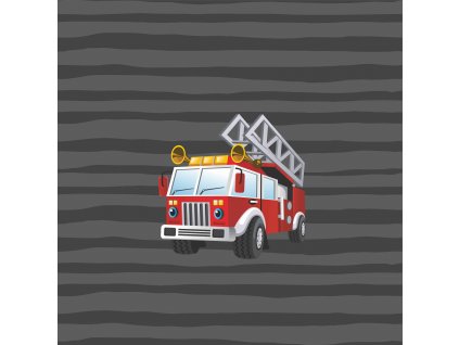 Dětský panel - Hasiči&proužky 50x50
