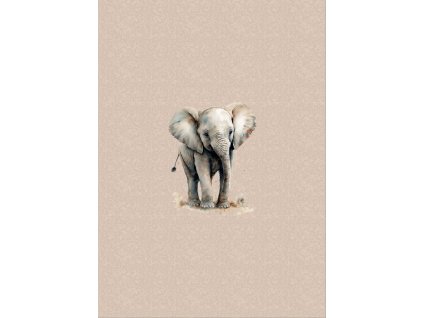 Dětský panel - Akvareloví sloni 50x70
