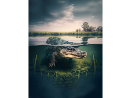 Dětský panel - Aligátor 50x66