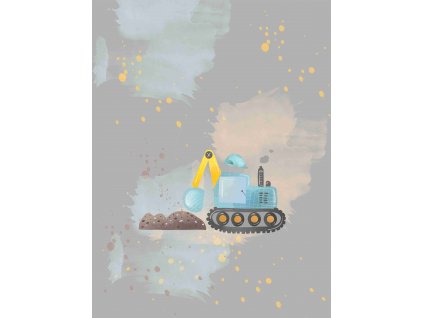 Dětský panel - Bagřík v akvarelu 50x70