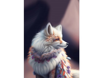 Dětský panel - Indiánská liška 50x70