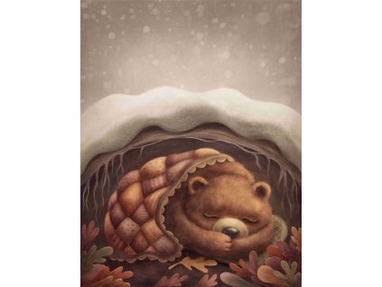 Dětský panel - Medvěd Brtník 50x65