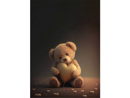 Dětský panel - Medvídek 50x70