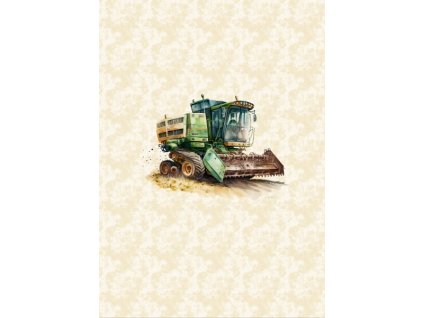 Dětský panel - Stroje na poli 50x70
