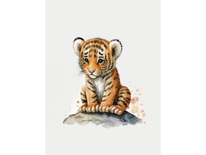 Dětský panel - Tygřík 45x60