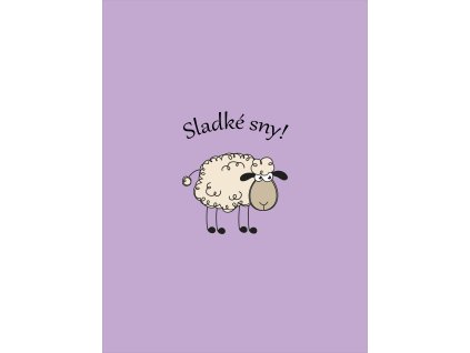 Ovecka sladke sny 45x60 LILA