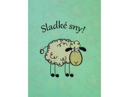 Dětský panel - Ovečka_Sladké sny 45x60cm MINT