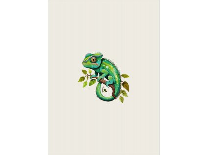 Roztomilý chameleon 50x70