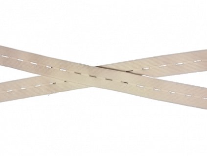 dírkovaná pruženka bílá