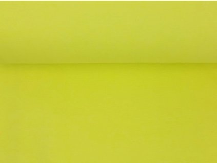 Bavlněný náplet s elastanem Žlutý neon 2x34 cm