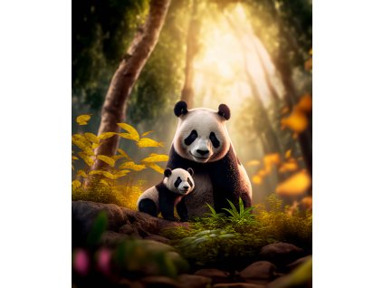 velká a malá panda 50x60 eshop