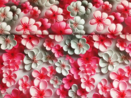 3D korálové květy