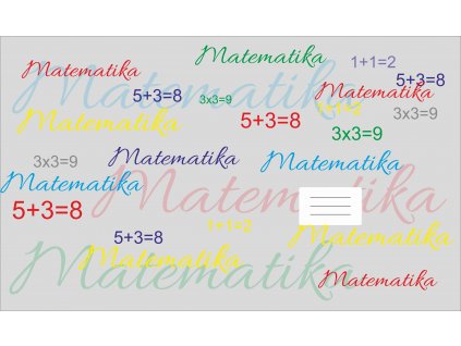 Panel na sešit Matematika