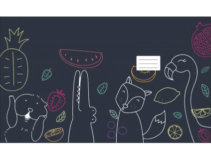 Zvířátka a ovoce A4