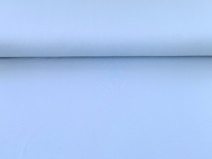 Bavlněný náplet s elastanem Baby Blue
