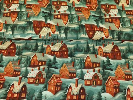 Perníčkové domečky bílé