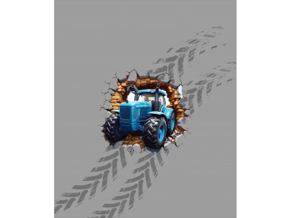 modrý traktor 50x60