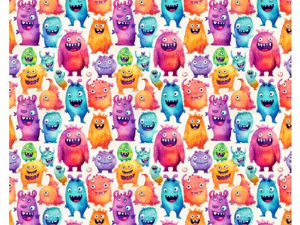 Barevná monstra 15x15