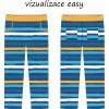 KALHOTY SLIM UŠITÉ VIZUALIZACE