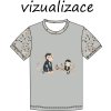 vizualizace tričko opičáci