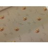 Bavlněný úplet s elastanem - Jelínci na béžové 210g II. JAKOST