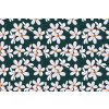 Bílé květy na tmavě zelené 20x20