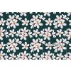 Bílé květy na tmavě zelené 20x20