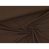 Teplákovina s elastanem Čokoládová hnědá K