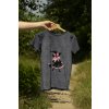 Hand holding tshirt in nature (1)