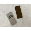 Štítek z broušené EKOKŮŽE - 100% pohodlí 3,5x8 cm