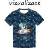 vizualizace tričko na rakete