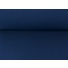 Bavlněný náplet s elastanem Inkoustově modrý 2x2 žebro K290