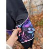 Dětské softshellové kalhoty WARM Fialovo-růžové květy