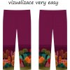 KALHOTY VERY EASY SLIM I NORMAL UŠITÉ VIZUALIZACE Holčička a stromečky