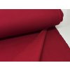 Počesaná teplákovina s elastanem Rubínově červená 300g/m2