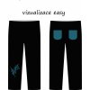 KALHOTY SLIM UŠITÉ VIZUALIZACE