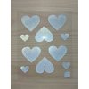 Nažehlovací reflexní obrázky - Srdíčka