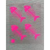 rybi kost neon ruzova