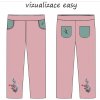 Liška kalhoty ušité EASY vizualizace