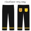 Medvídek hasič kalhoty ušito VERY EASY vizualizace