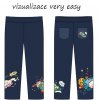 Vesmír kalhoty ušité VERY EASY vizualizace