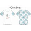 holčička v moři vizualizace pánské tričko