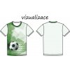 Fotbalový míč pánské tričko vizualizace