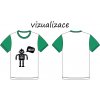 Robot pánské tričko vizualizace
