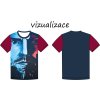 Muž pánské tričko vizualizace