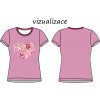 Srdce z růží dámské tričko vizualizace